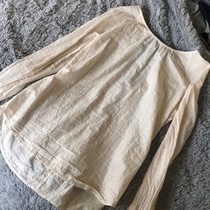 Gap Long sleeved cotton blouse with pretty bows